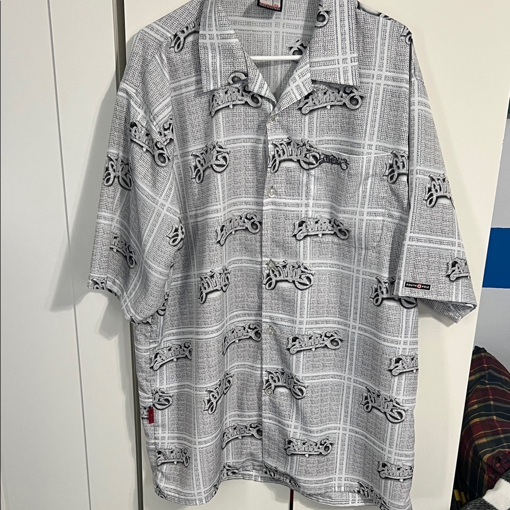 South Pole Black and White Graphic Men's Shirt sz XL